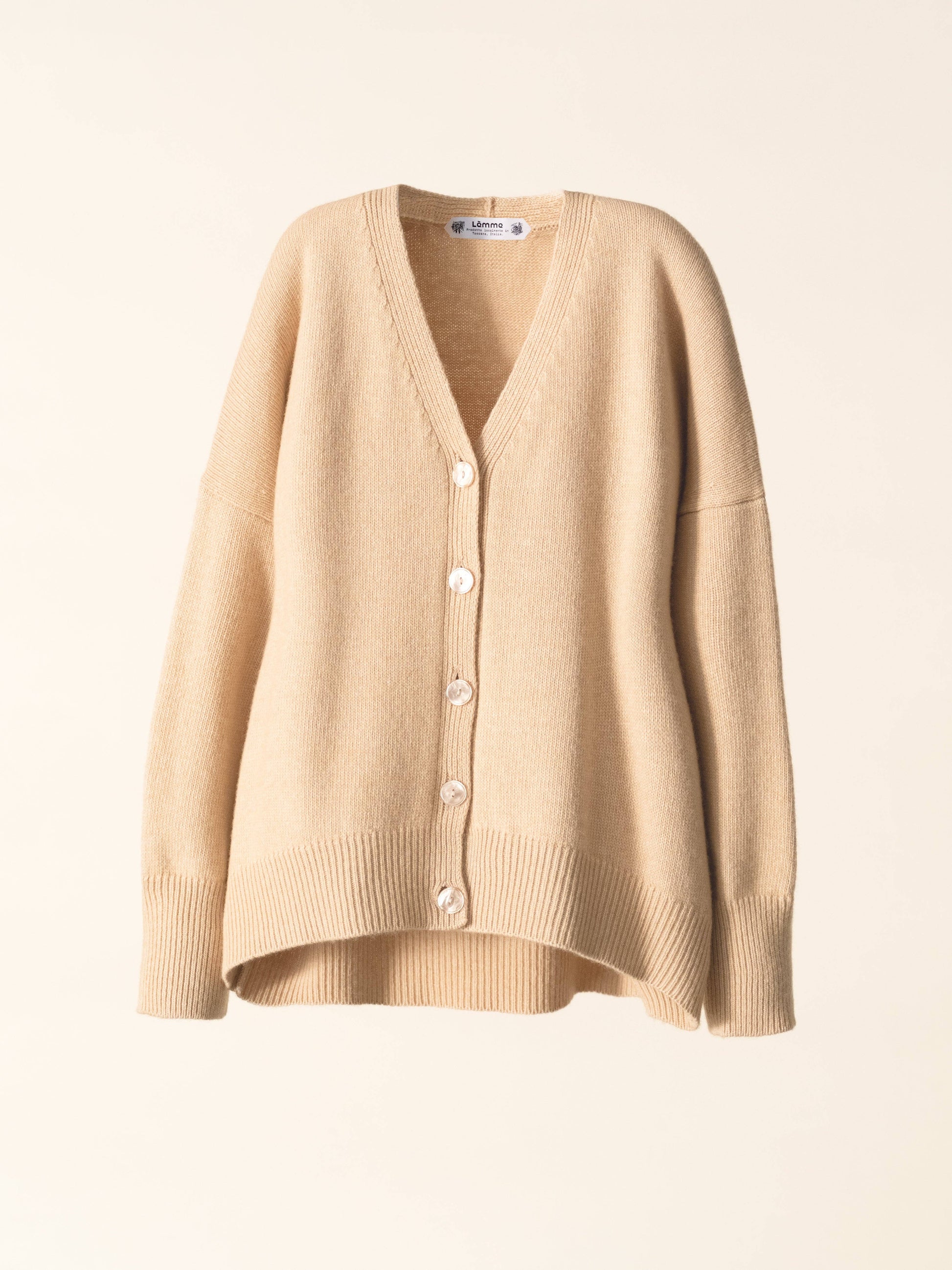 Cardigan rilassato in misto cashmere