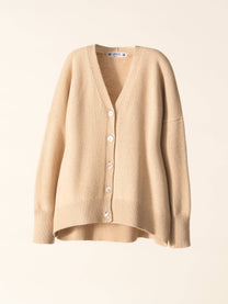 Cardigan rilassato in misto cashmere