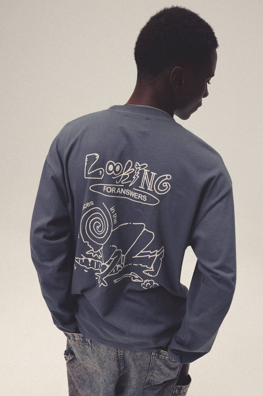 Maglietta lunga Looking in cotone organico