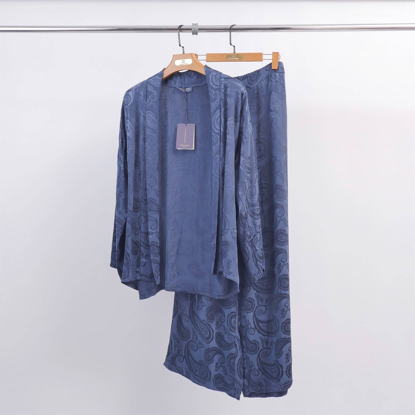 Giacca kimono goffrata in viscosa