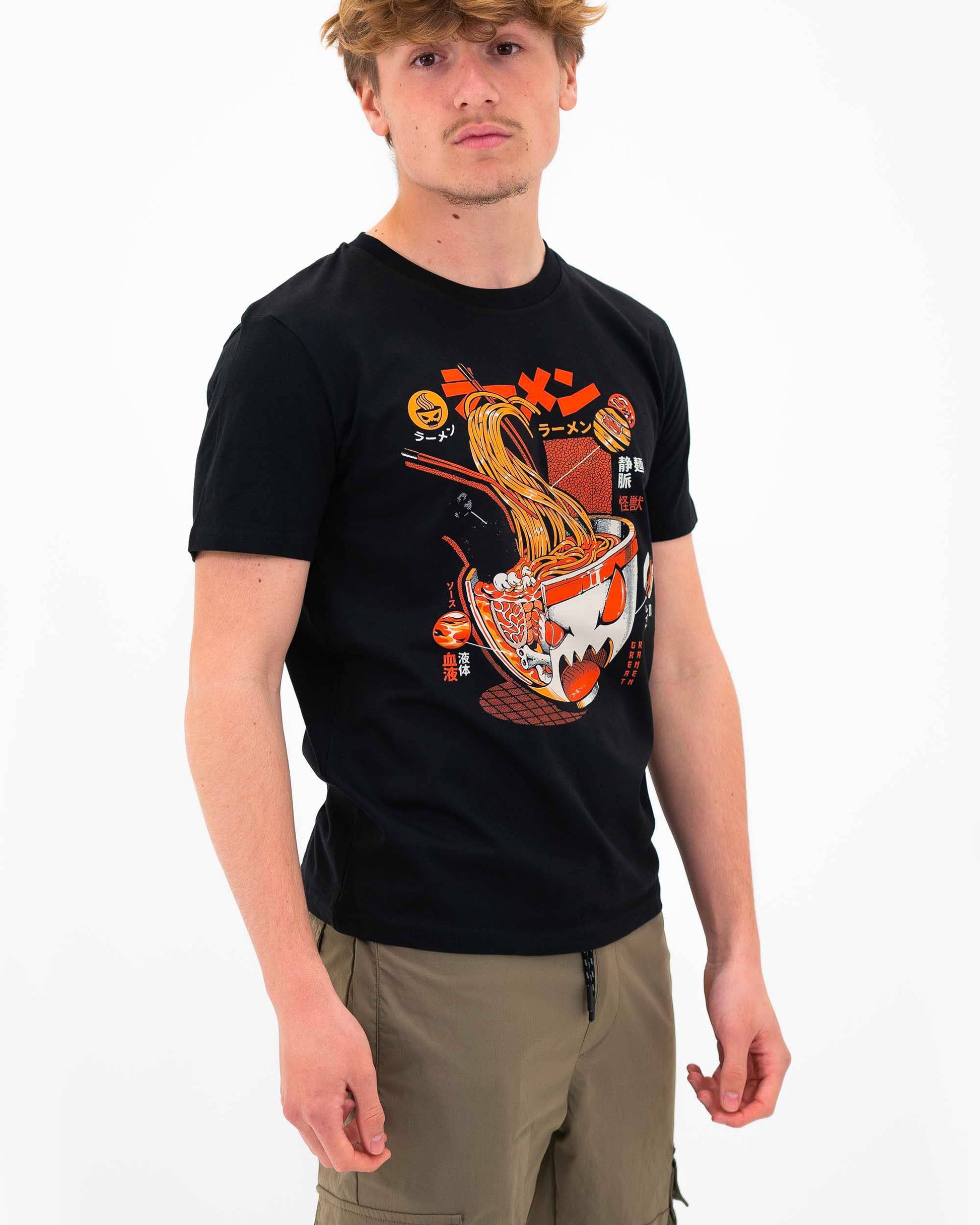 T-shirt manga ramen X-ray unisex in cotone biologico