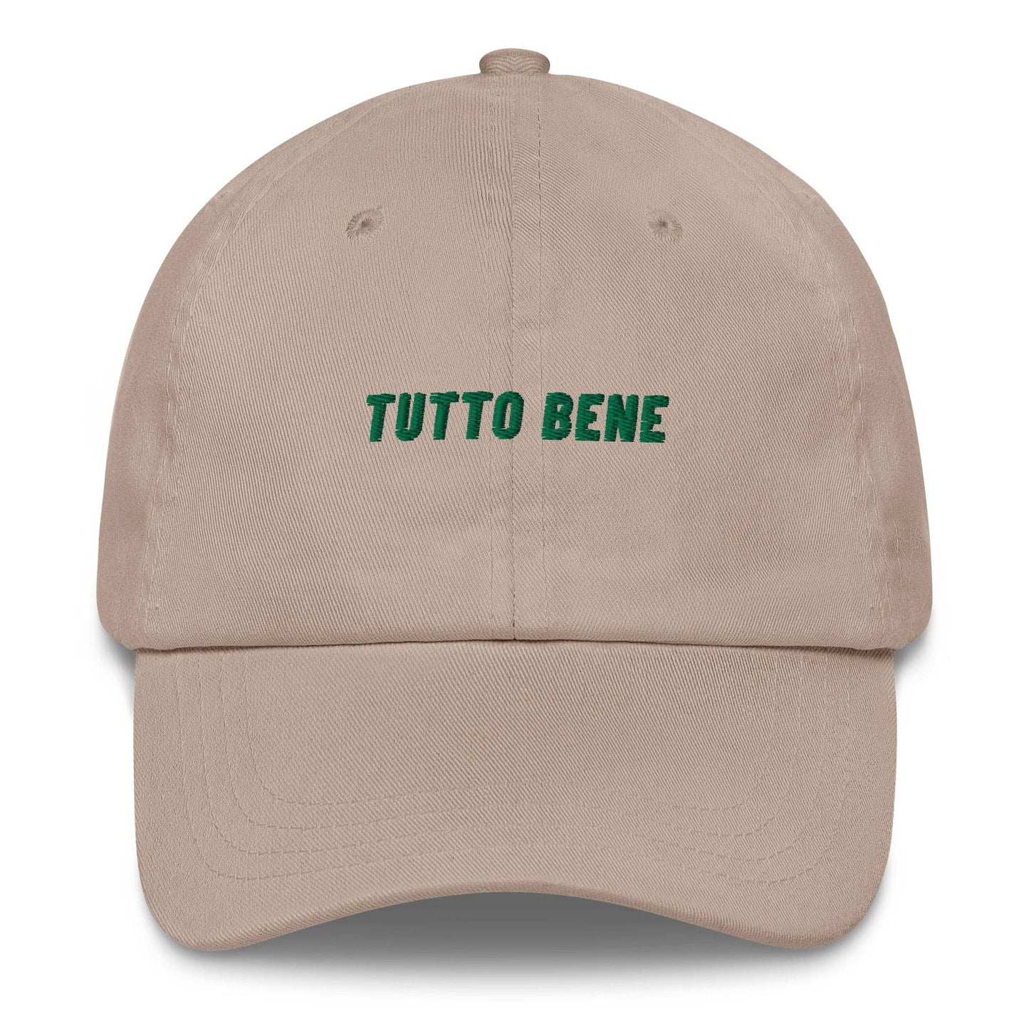 Cappellino dad hat “Tutto Bene” ricamato in cotone