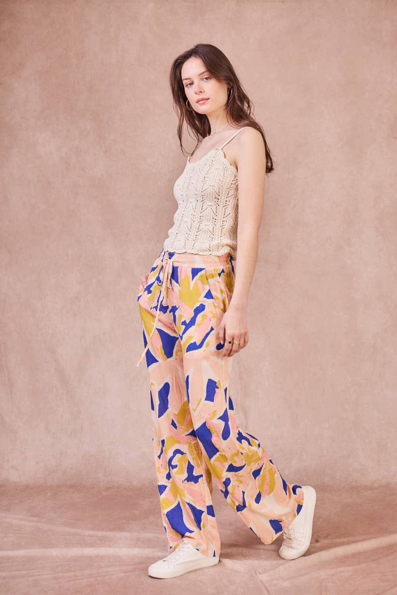 Pantaloni Penny ampi a stampa