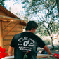 T-shirt nera Oldie in cotone biologico con stampa