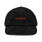 Cappello dad hat in velluto a coste ricamato Negroni