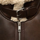 Gilet in pelliccia sintetica con colletto a fibbia