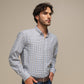 Camicia uomo a quadri in cotone misto