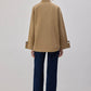 Cappotto bomber trench con polsini ampi