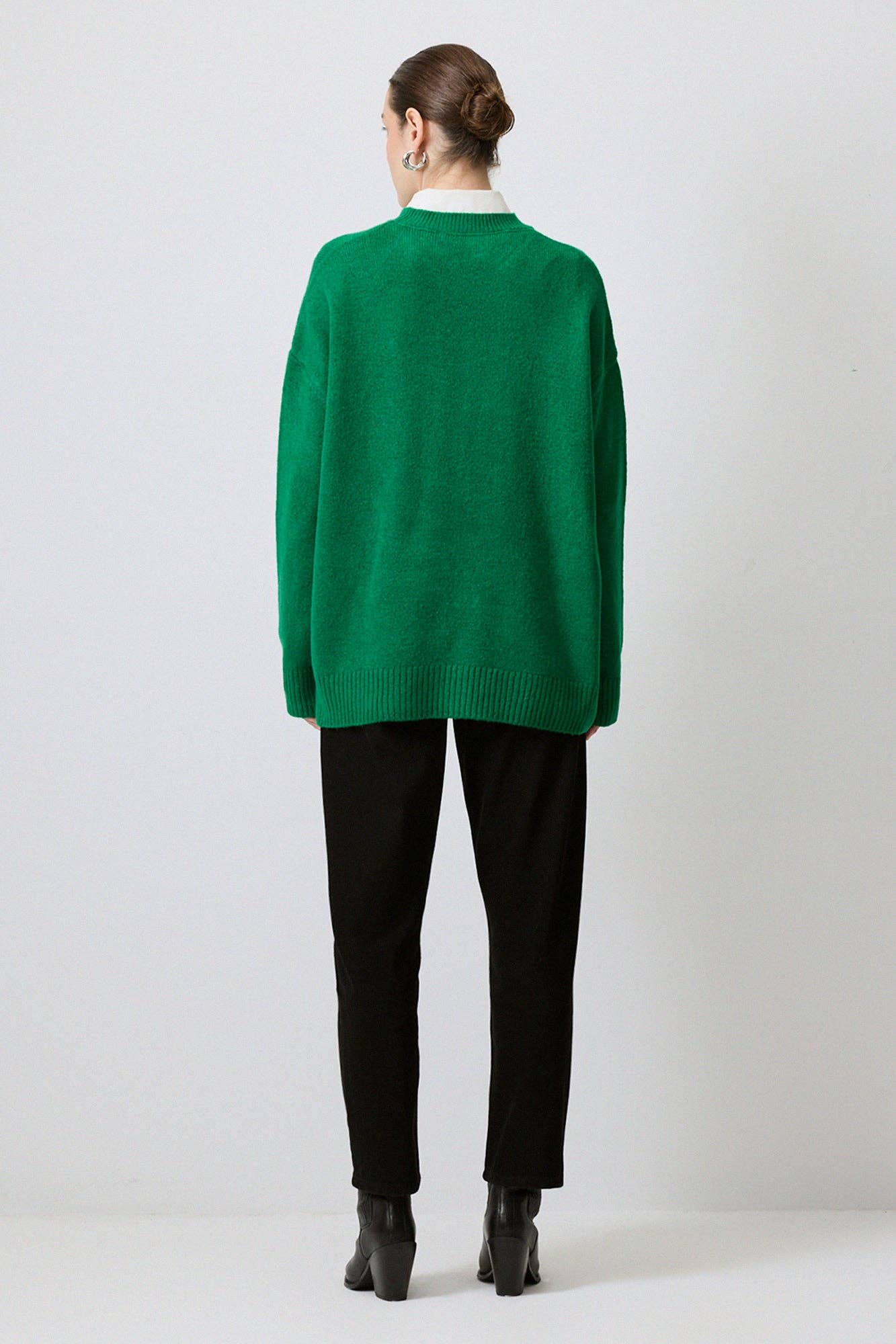 Maglione oversize tinta unita