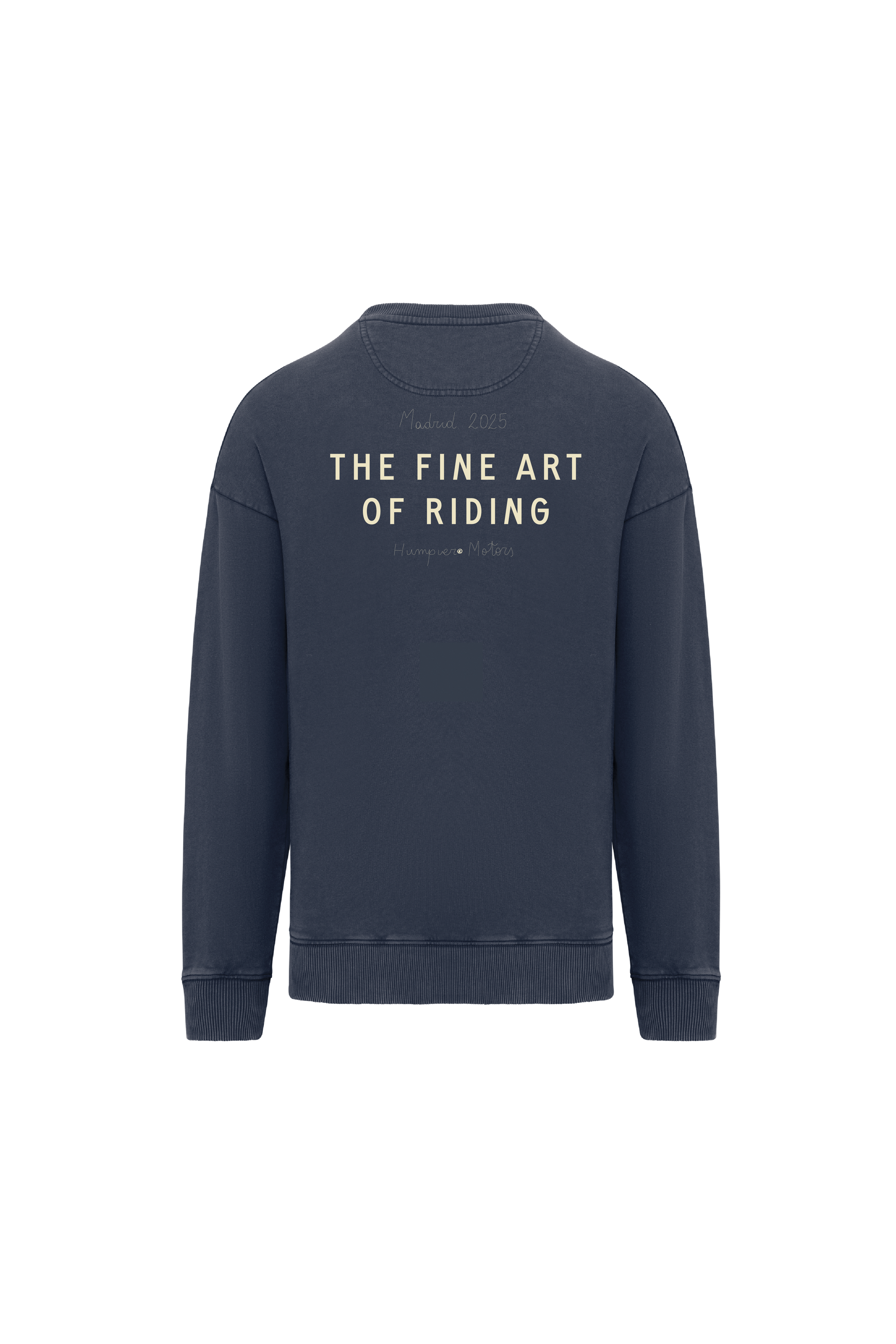 Felpa girocollo The Fine Art of Riding in cotone biologico