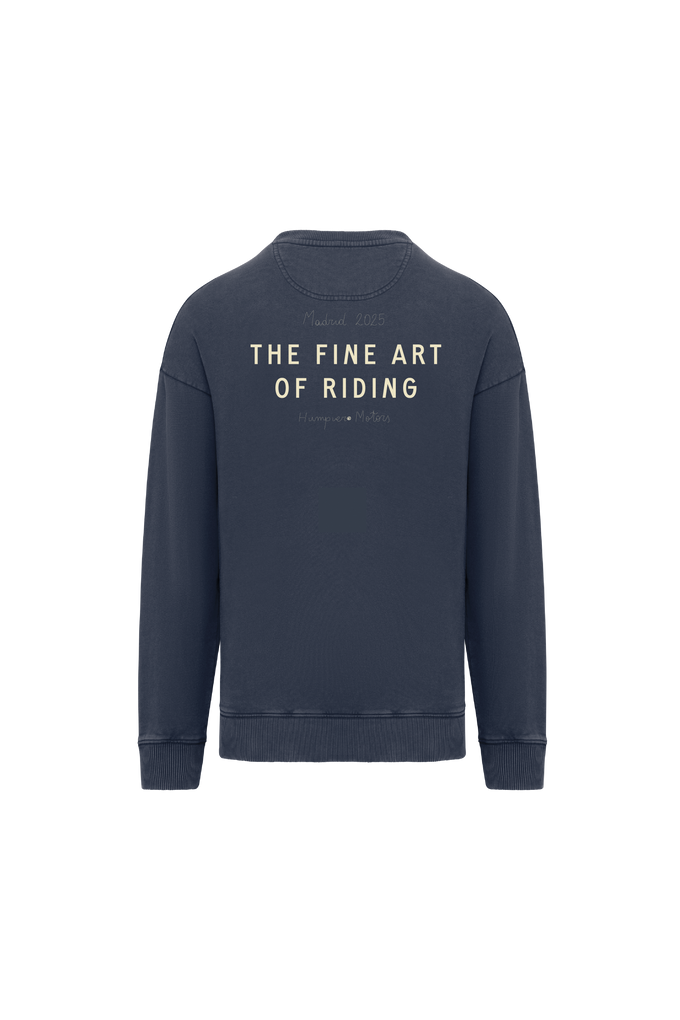 Felpa girocollo The Fine Art of Riding in cotone biologico