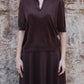 Polo a maniche corte in lana merino extrafine