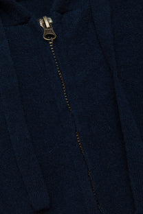Giacca in maglia con cappuccio e zip