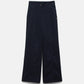 Pantaloni ampi in cotone a vita alta