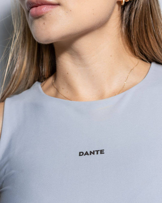 Top antimacchia grigio in lycra