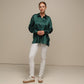 Camicia satinata da donna in poliestere