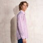 Camicia uomo a righe in cotone con colletto button-down