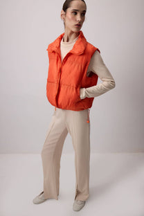 Gilet imbottito con zip