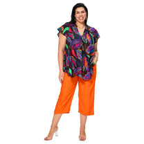 Camicetta estiva boho a maniche corte in voile di cotone