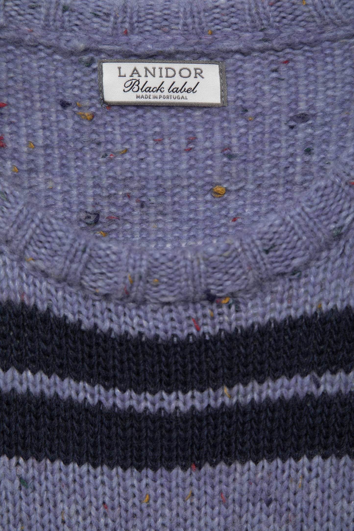 Maglione a righe in maglia
