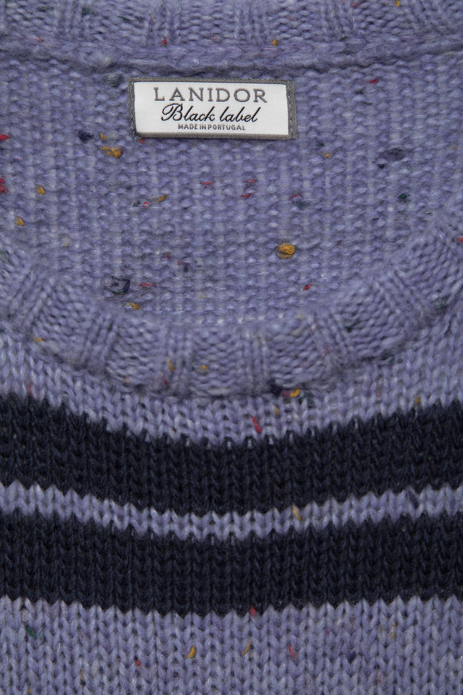 Maglione a righe in maglia
