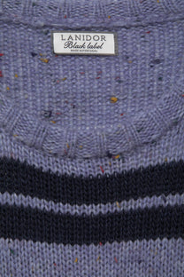 Maglione a righe in maglia