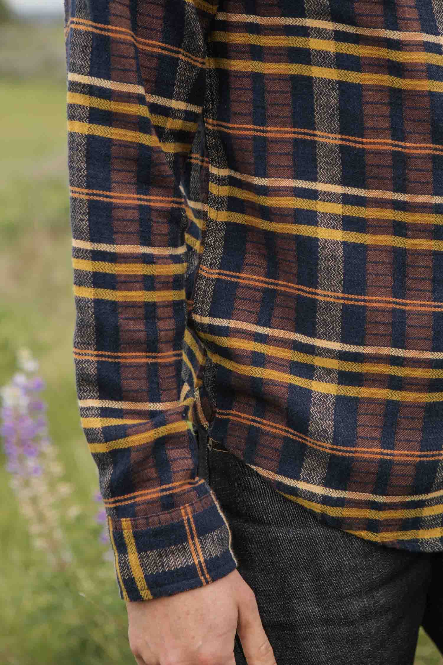 Camicia Larson a quadri Alba del Deserto