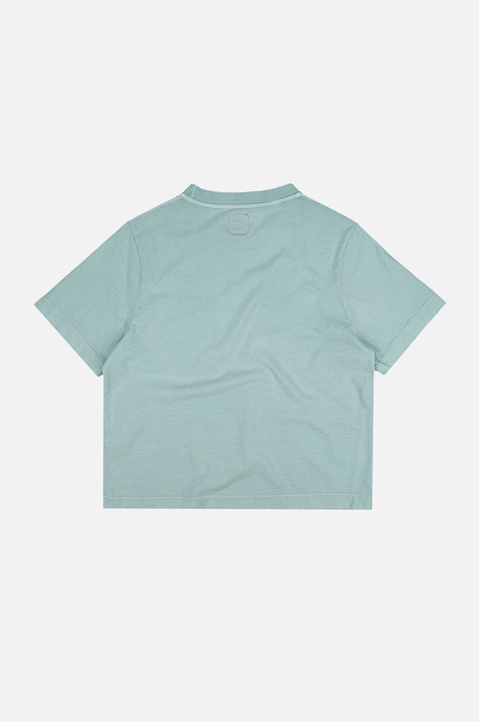 T-shirt pigmentata da donna Garceta Verde Shore