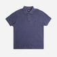 Polo in cotone biologico tinta pigmento Beacon Blue