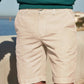 Bermuda da spiaggia Milk in lino e cotone