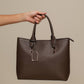 Borsa tote in ecopelle effetto martellato