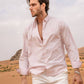 Camicia in popeline rosa baby antimacchia