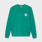 Felpa unisex verde in cotone biologico