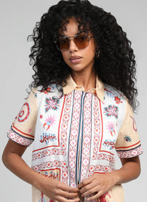 Camicia Lovegood color pesca