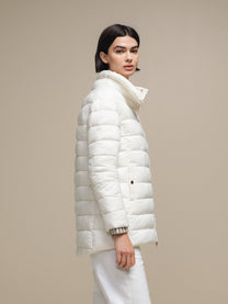 Piumino donna imbottito con collo alto
