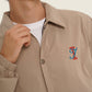 Trench classico beige unisex in cotone organico