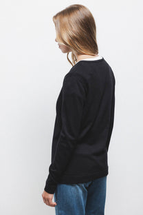 Cardigan in maglia rasata con bottoni