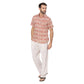 Camicia estiva a maniche corte in voile di cotone
