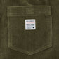 Pantaloncini in velluto a coste con coulisse elasticizzata verde