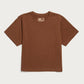 T-shirt boxy riciclata bronzo