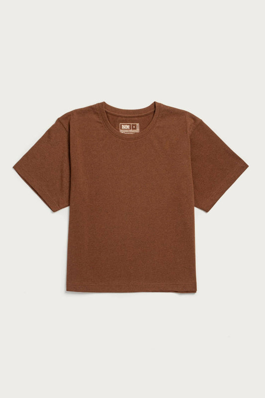 T-shirt boxy riciclata bronzo