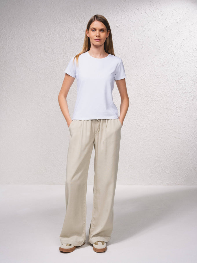 T-shirt basic a maniche corte girocollo