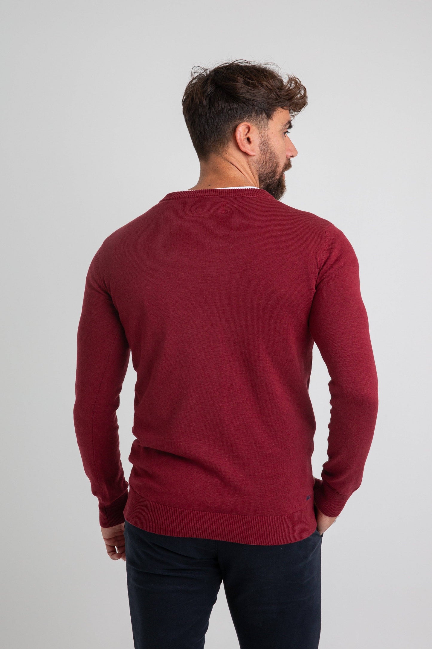 Maglia con patch WLT bordeaux
