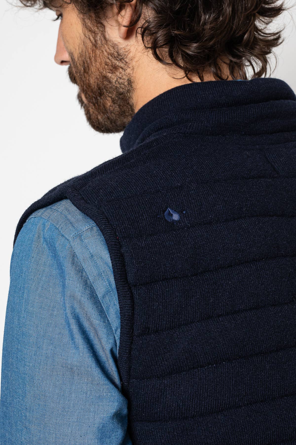 Gilet imbottito uomo Brunch blu marino
