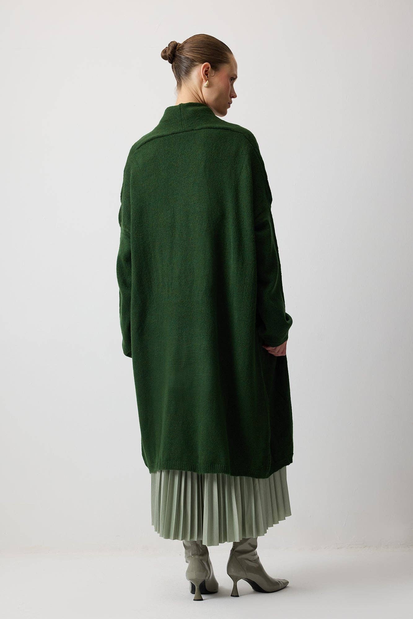 Cardigan oversize in maglia con tasche