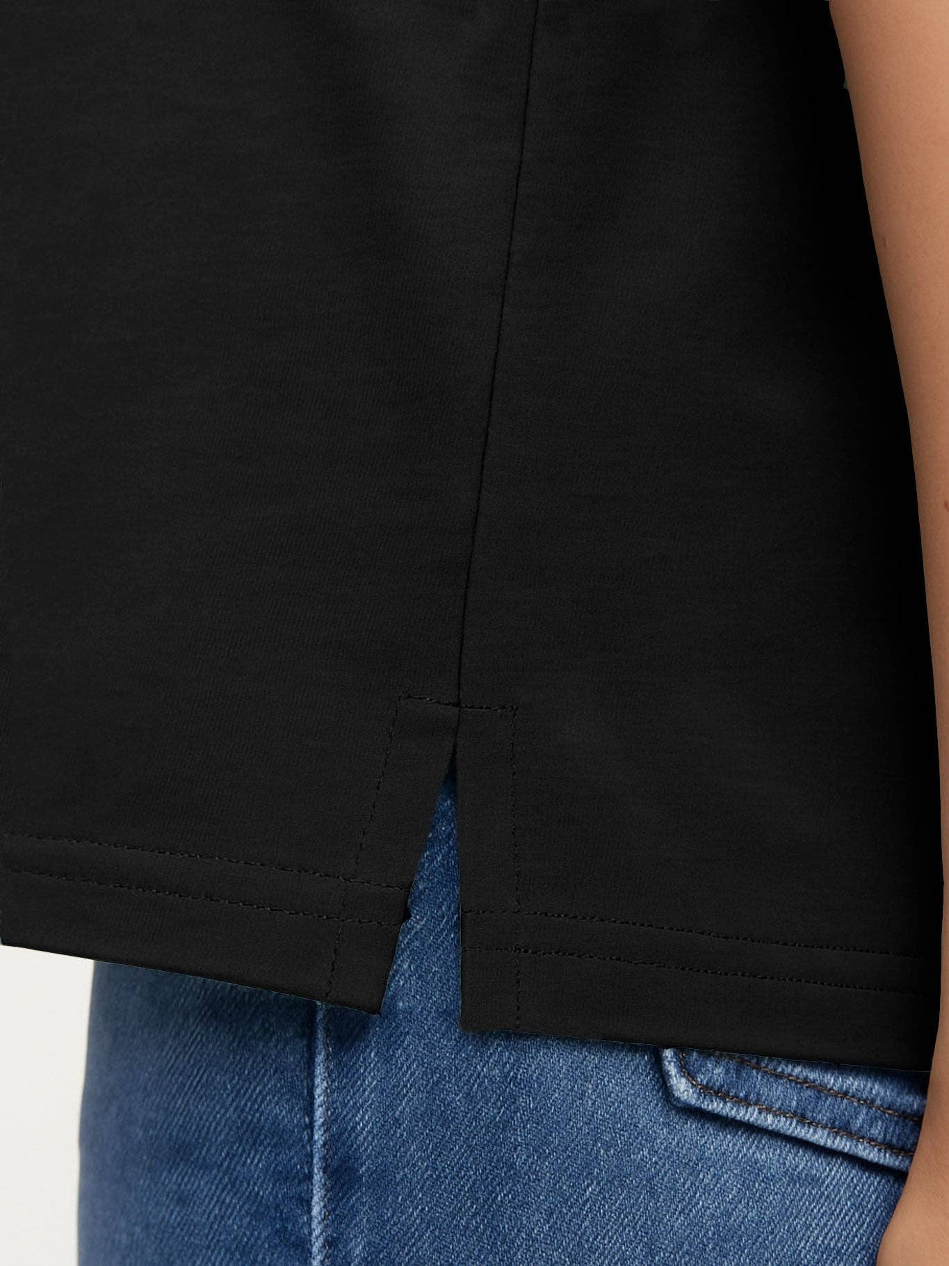 T-shirt crop donna Bendita Locura nera