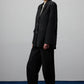 Blazer oversize in tessuto paracadute nero