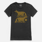 T-shirt da donna Night Watch nera con stampa grafica