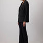 Set blazer e gilet gessato da donna