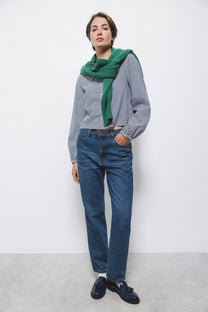 Jeans regular fit a vita media